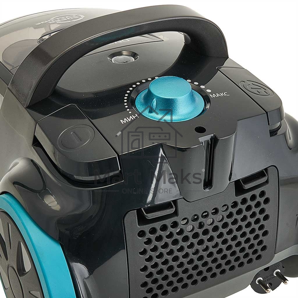 Пылесос DELTA LUX DL-0836 черный с бирюзовым