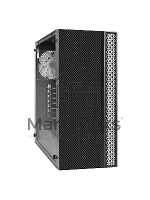 Компьютерный корпус Miditower ExeGate EVO-9211-EVO800 (ATX, БП EVO800RGB с вент. 12см, с окном, 2*USB+1*USB3.0, HD аудио, черный, 1 вент. с RGB подсветкой)