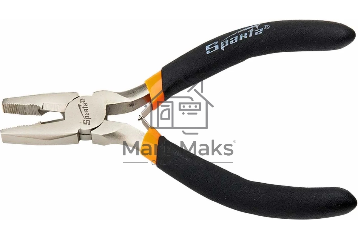 Плоскогубцы Mini Sparta 130 мм, никелированные, авторазжим