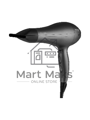 Фен WILLMARK WHD-2322AI графитовый, 2600 Вт, ионизация