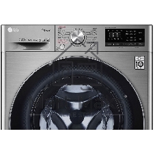 Стиральная машина LG F4V5RYP2T серебристая, загрузка фронтальная 10 кг, 1400 об/мин, класс B