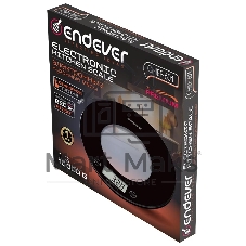 Весы кухонные электронные Endever Chief-601, черный, вес от 5 г до 5 кг, LCD-дисплей,закаленное стекло, 20 шт./уп.