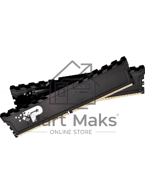 Оперативная память Patriot Signature Premium, DDR4, 32GB (2x16 GB), 3200 MHz, CL22, DIMM, радиатор, черный