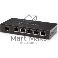 Сетевое оборудование UBIQUITI ER-X-SFP Маршрутизатор 5x Ethernet, 1x SFP, раздача PoE