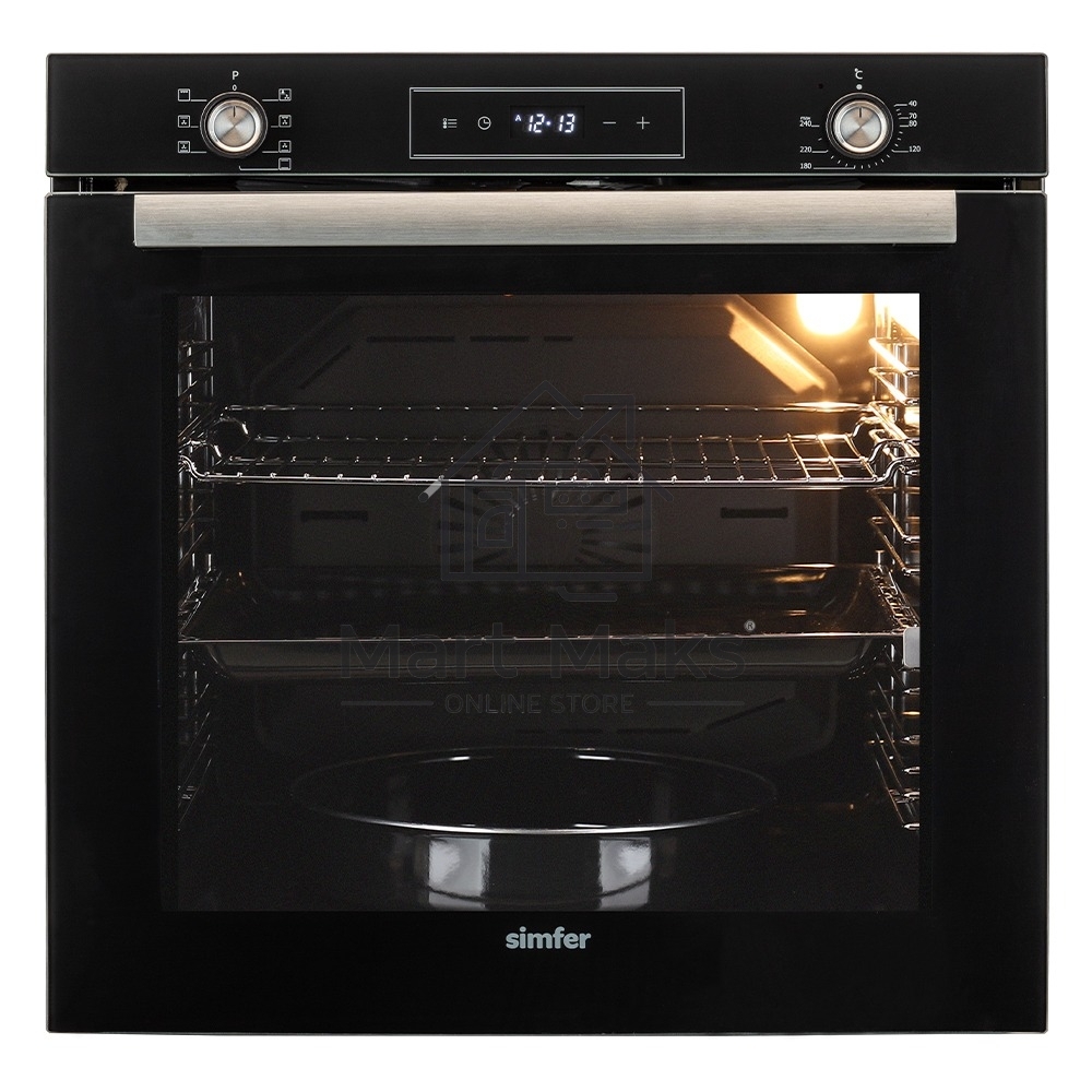 Электрический духовой шкаф Simfer B6EB56026, встраиваемый, черный