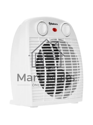 Тепловентилятор Sakura SA-0514W, белый, 2000 Вт, 25 м2, термостат