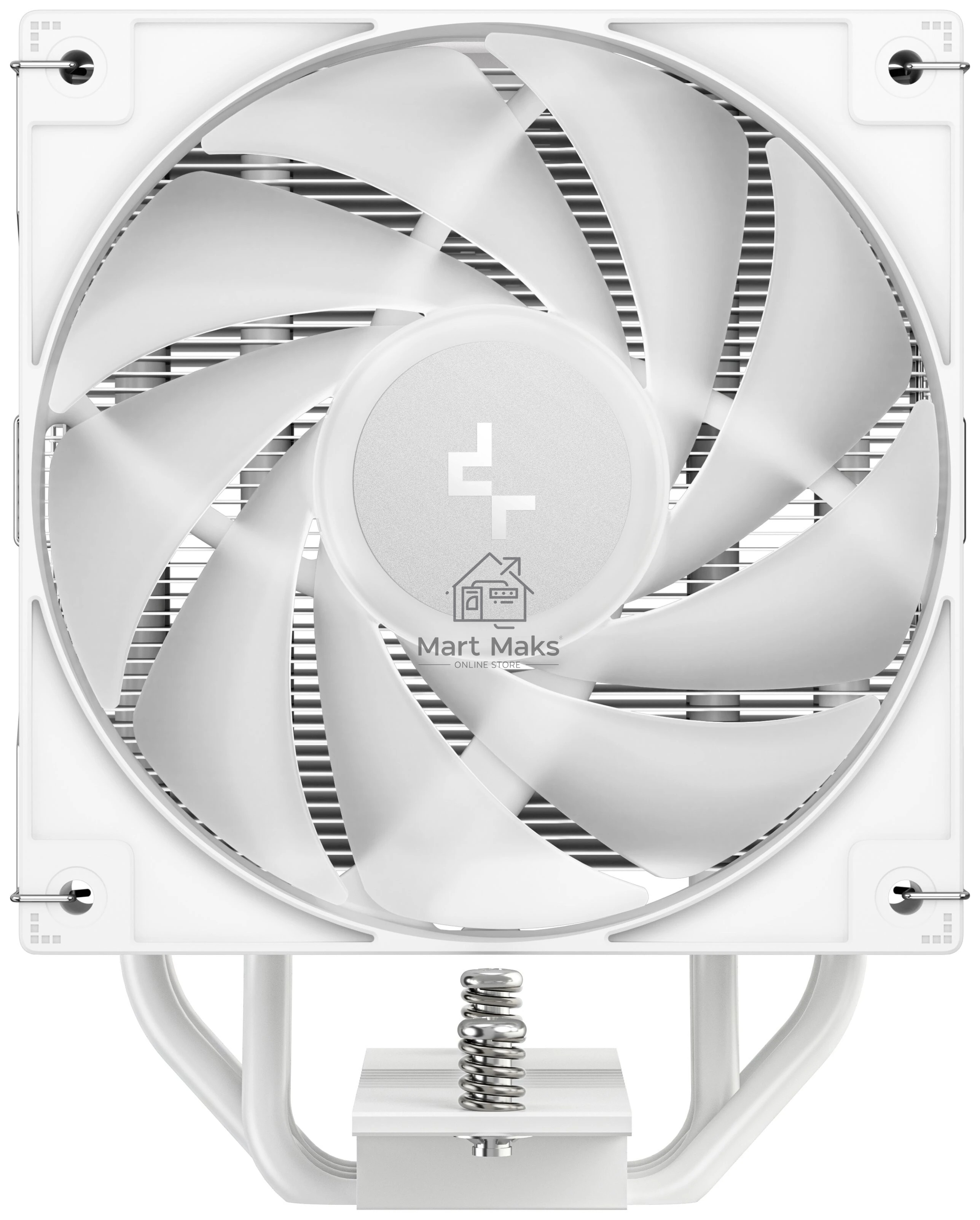 Кулер для процессора DEEPCOOL AG400 WH ARGB V2 белый 120мм алюминий+медь 2100rpm 31.6db 4-pin 220W 152мм