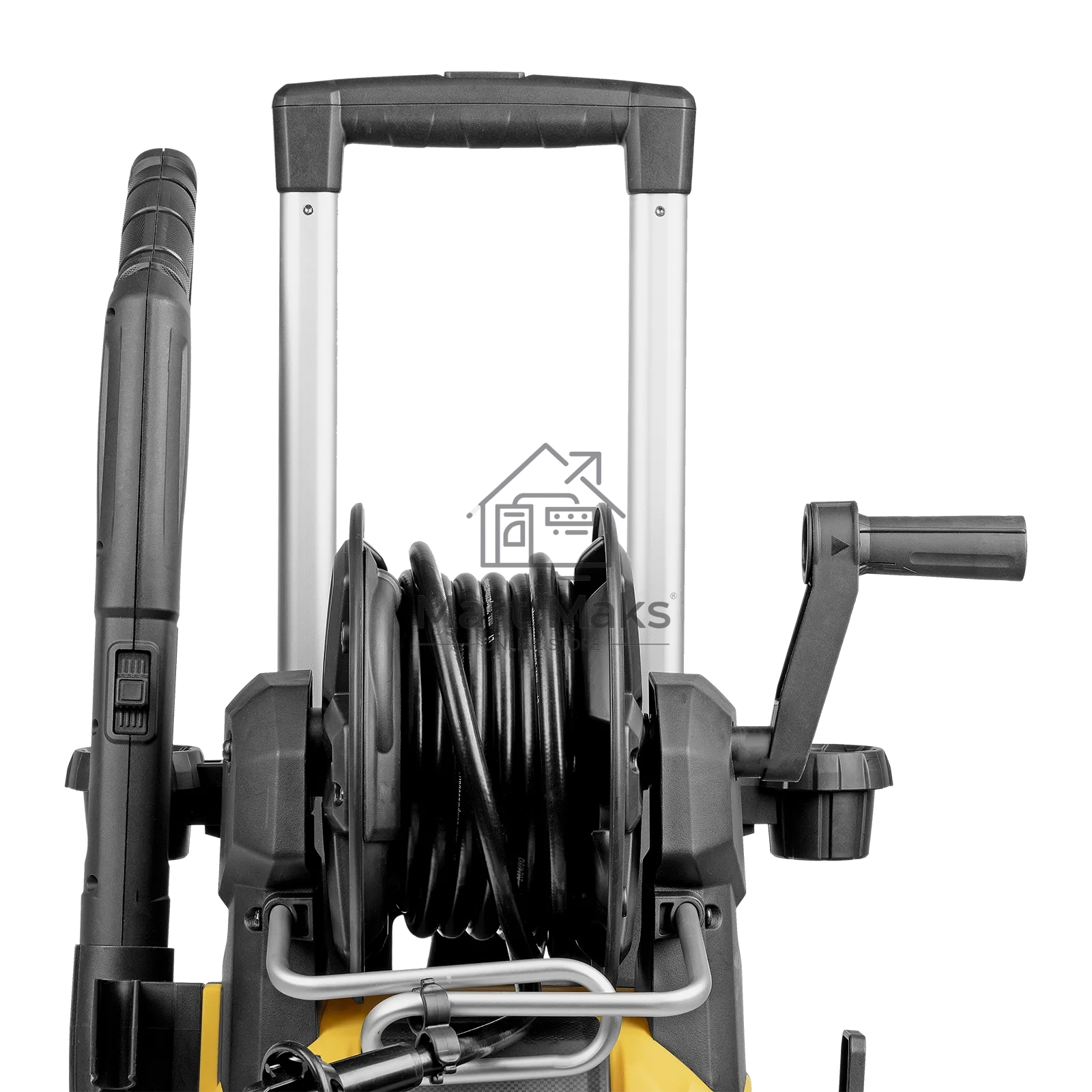 Моечная машина высокого давления Denzel R-180iD, 2000 Вт, 180 бар, 420 л/ч, асинх. двиг., бараб.