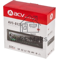 Автомагнитола ACV AVS-811G, 1 DIN, USB Type-A, AUX