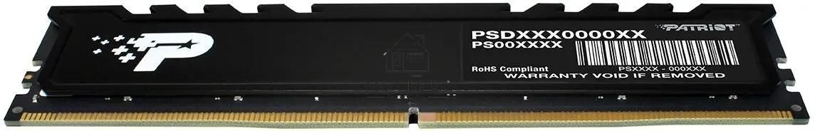 Оперативная память Patriot Signature Premium, DDR5, 8GB (1x8 GB), 5200 MHz, CL42, DIMM, радиатор, черный