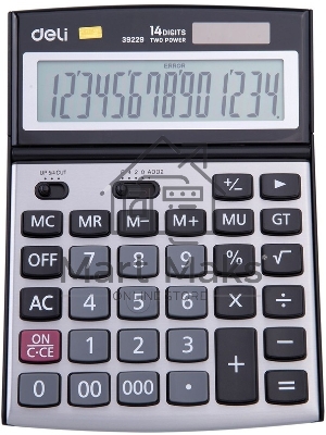Калькулятор настольный Deli E39229 серебристый 14-разр.