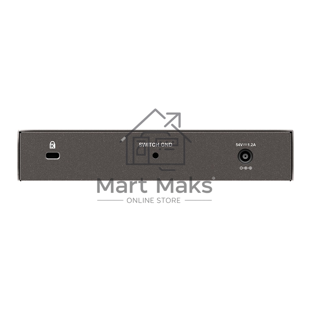 Неуправляемый коммутатор D-Link DGS-1008P/F3A с 8 портами 10/100/1000Base-T (4 порта PoE 802.3af/at, PoE-бюджет 60 Вт)