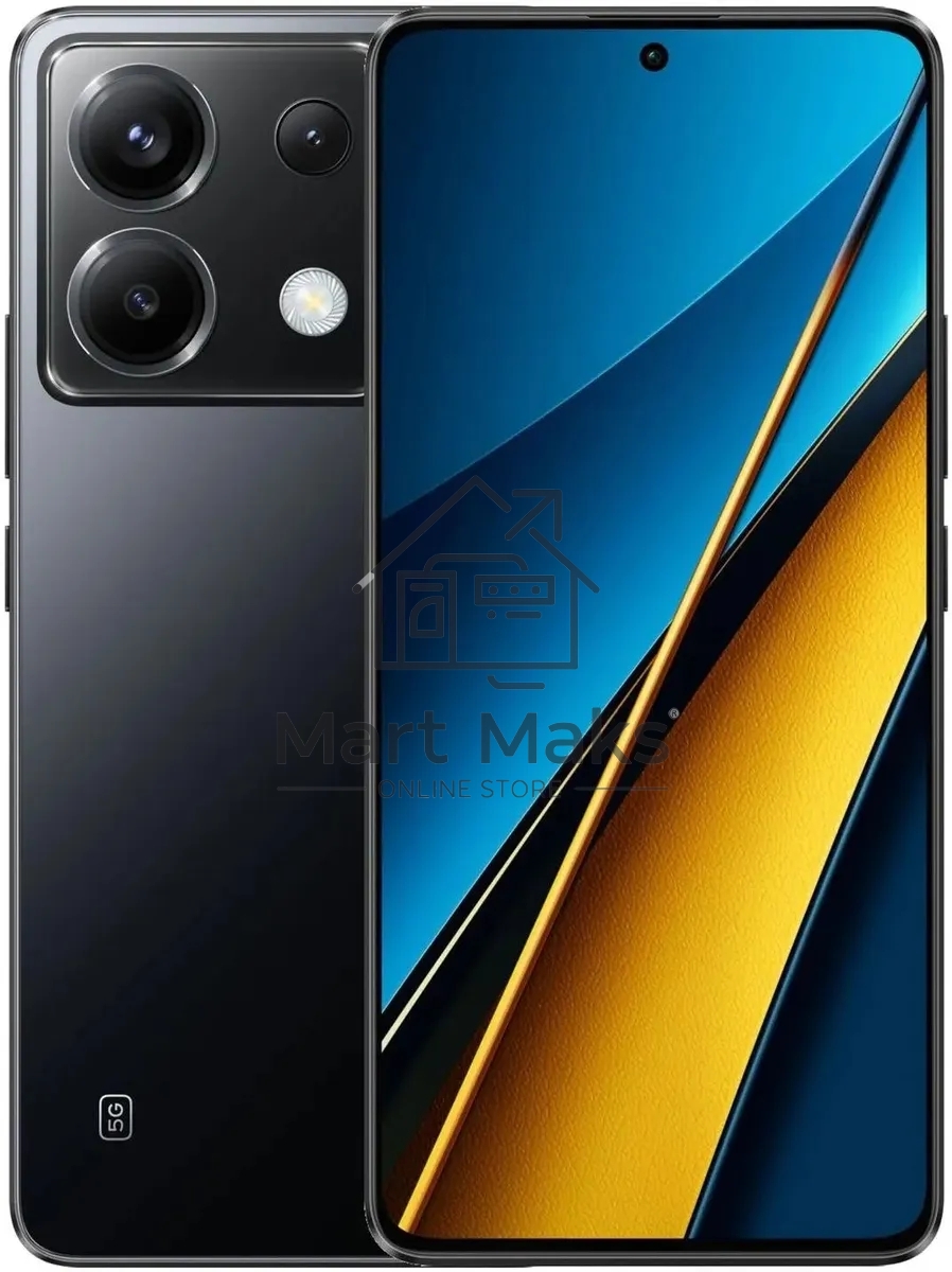 Смартфон POCO X6 5G, 12/256Gb, черный