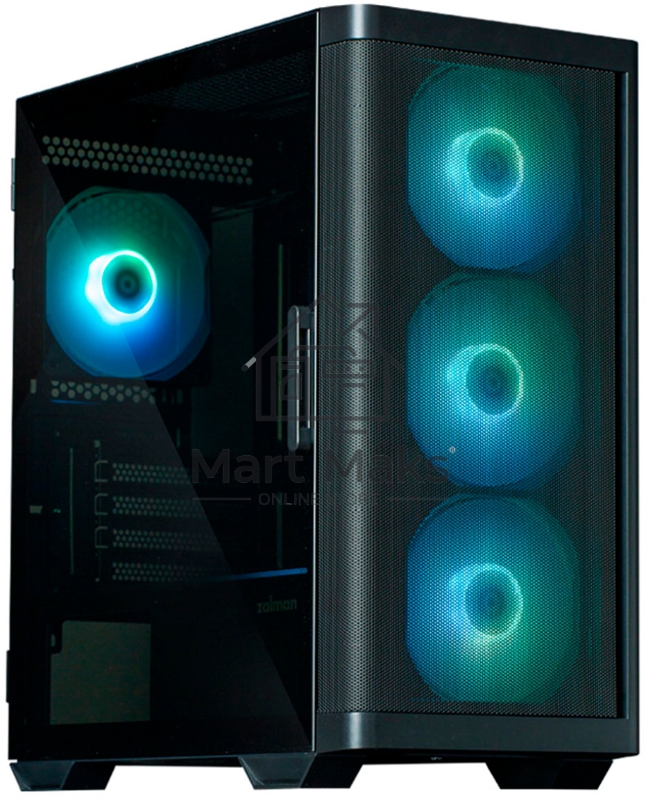 Компьютерный корпус ZALMAN M4, MATX, BLACK, WINDOW, 1xCombo (3.5'' or 2.5''), 1x3.5