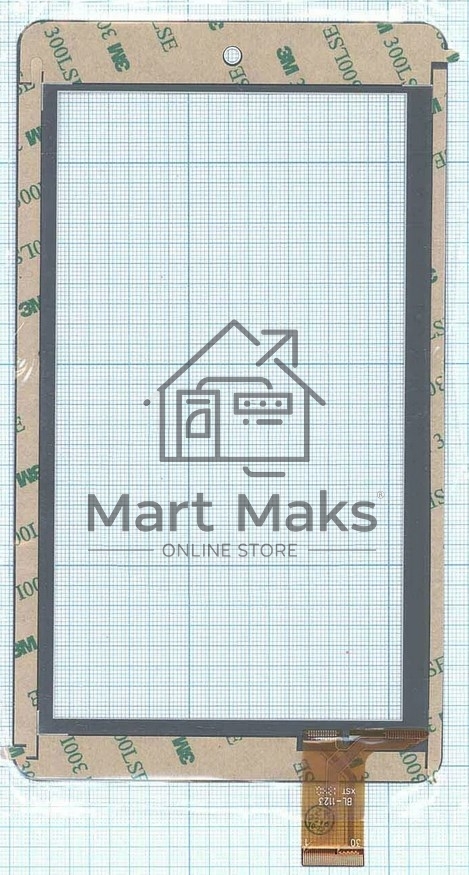 Сенсорное стекло (тачскрин) BL-1123 (189*108 мм), белое