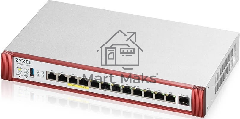 Межсетевой экран Zyxel USG FLEX 500H с подпиской Gold на 1 год (AS, AV, CF, IDP/DPI, Sandboxing, SecuReporter), Rack, 2xRJ-45: 1/2.5G (LAN/WAN), 2xRJ-45: 1/2.5G PoE+ (LAN/WAN), 8xRJ-45: 1G (LAN/WAN),