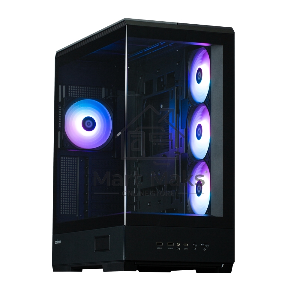 Компьютерный корпус ZALMAN P50 DS, ATX, BLACK, WINDOW, 2x3.5