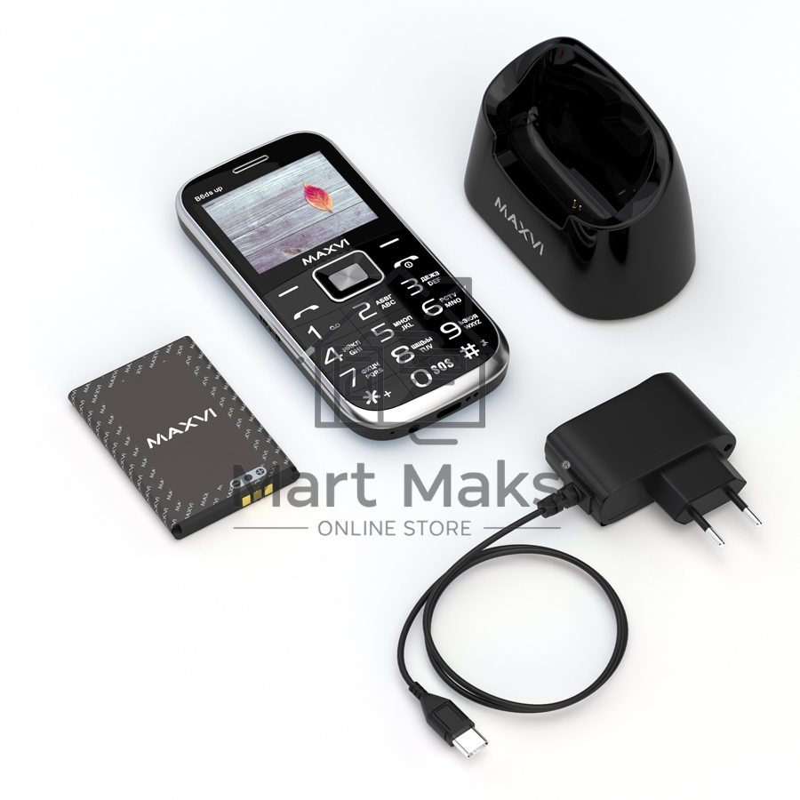 Мобильный телефон Maxvi B6ds up черный