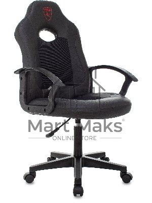 Кресло игровое Бюрократ Zombie 11LT черный текстиль/эко.кожа крестовина пластик