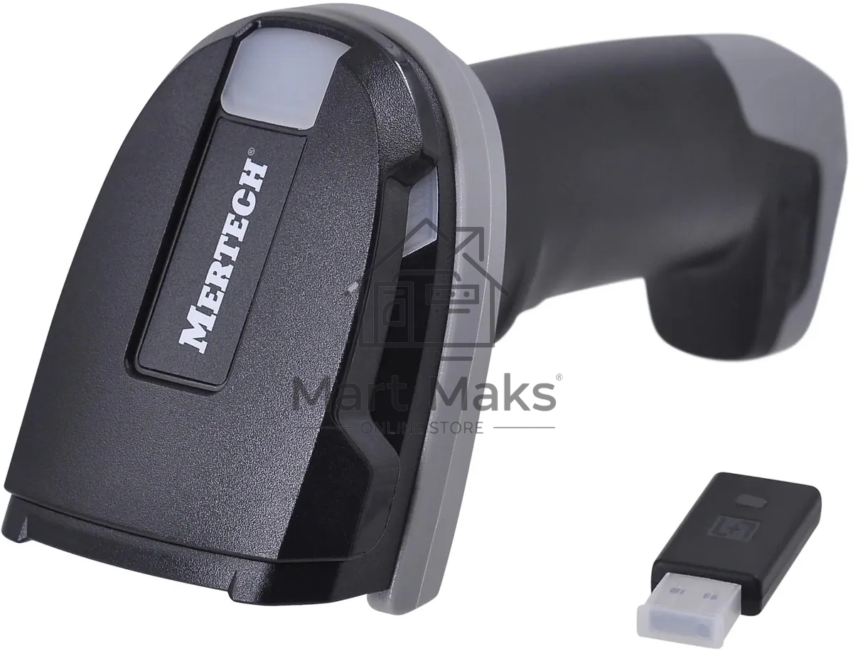 Сканер штрих-кода ручной Mertech CL-2410 (4878) 2D имидж, беспроводной, 100 скан/сек, USB-HID; USB-COM - эмуляция; Bluetooth - BLE 5., черный