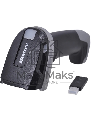 Сканер штрих-кода ручной Mertech CL-2410 (4878) 2D имидж, беспроводной, 100 скан/сек, USB-HID; USB-COM - эмуляция; Bluetooth - BLE 5., черный