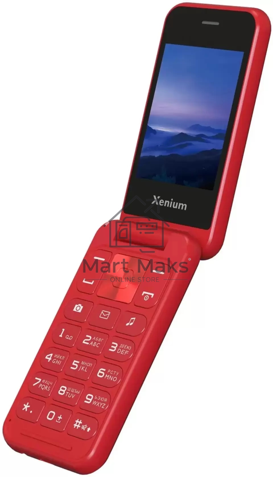 Мобильный телефон Xenium X680 красный раскладной