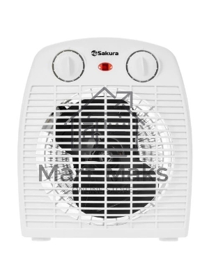 Тепловентилятор Sakura SA-0514W, белый, 2000 Вт, 25 м2, термостат