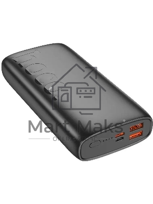 Портативный аккумулятор Hoco J122A Respect 20000mAh QC/PD 22.5W 3A USB-A/USB-C черный