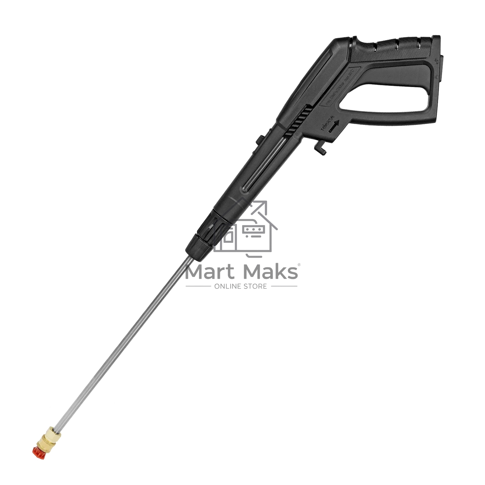 Моечная машина высокого давления Denzel R-180iD, 2000 Вт, 180 бар, 420 л/ч, асинх. двиг., бараб.