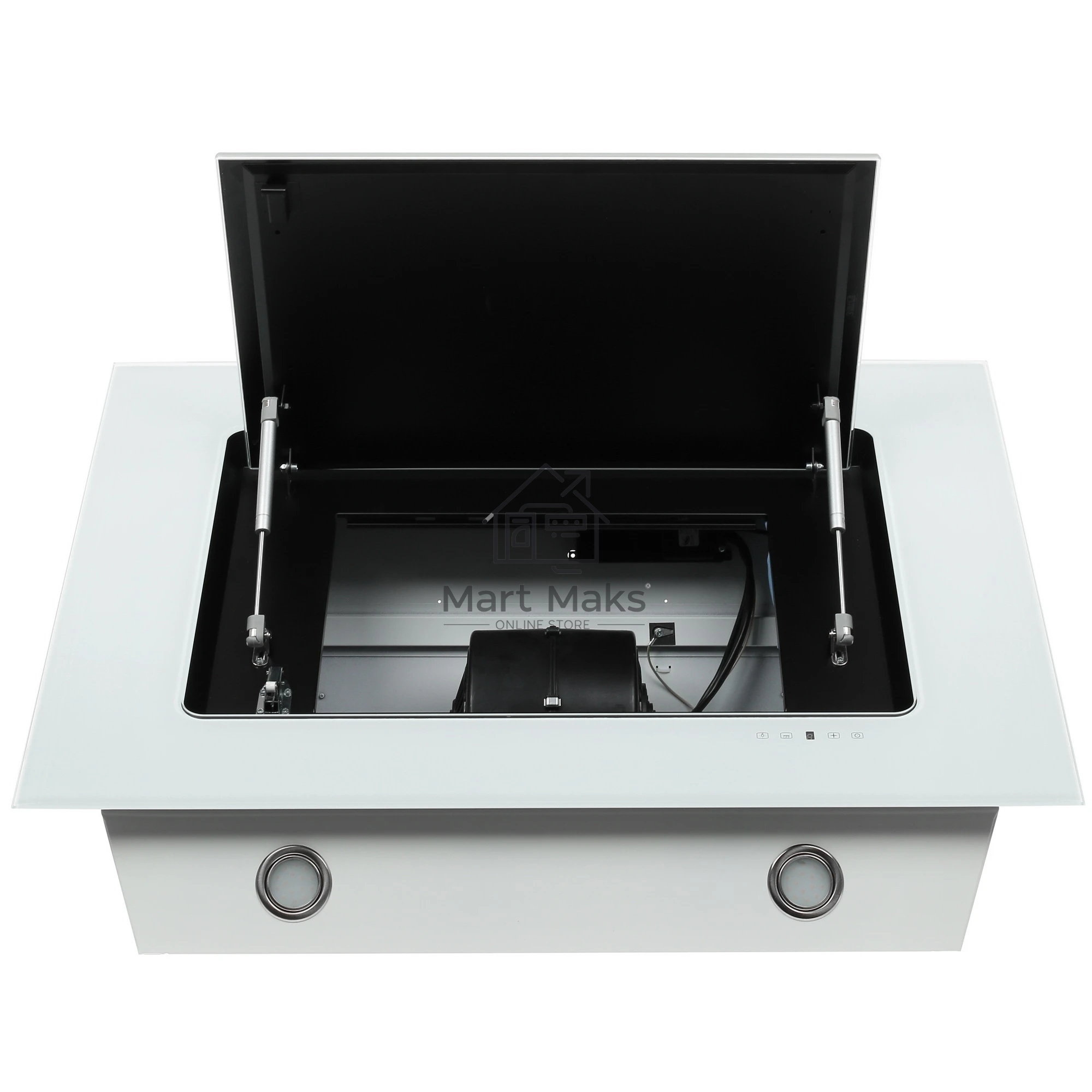 Вытяжка наклонная Elikor Оникс 90П-1000-Е4Д белый, 90 см, 1000 куб. м/ч, 59 дБ