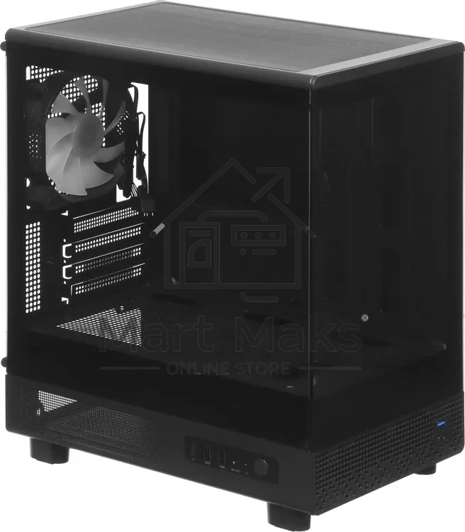Корпус ACCORD ACC-ZM3B Black, Mini-Tower, чёрный, 1 x 120 мм