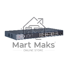 Коммутатор Hikvision DS-3E0526P-E/M, 24×1 Гбит/с PoE+ + 2×1 Гбит/с SFP, неуправляемый