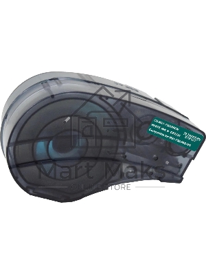 Картридж ленточный Cactus CS-M21-750595GN белый шрифт, зеленый фон (19.1 мм, 6.4 м) для Brady BMP21-PLUS, BMP21-LAB