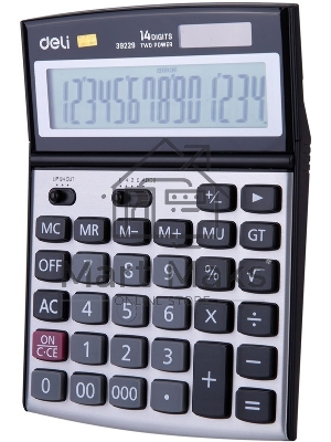 Калькулятор настольный Deli E39229 серебристый 14-разр.