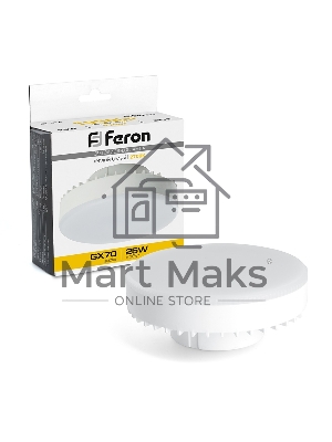 Лампа светодиодная Feron LB-474 LED 25Вт GX70 теплый таблетка