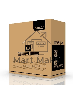Компьютерный корпус Ginzzu D180 2*USB 2.0,AU w/o PSU