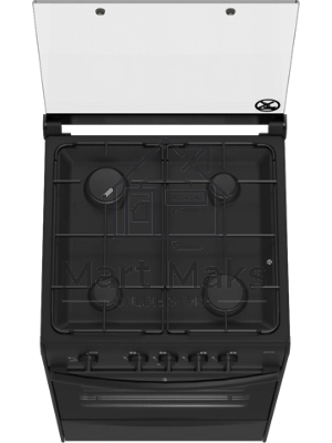 Плита газовая Дарина 1B GM441 002 At антрацит, конфорок 4, духовка 50 л, 50 см x 85 см x 51 см