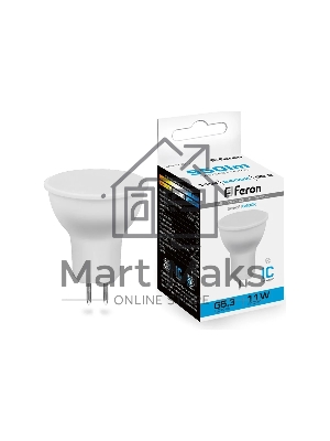 Лампа светодиодная Feron LB-760 11Вт 230В G5.3 дневной