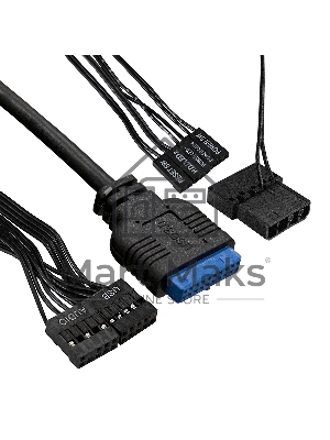 Компьютерный корпус Minitower ExeGate mEVO-7807-XP450 (mATX, БП XP450 с вент. 12см, 1*USB+1*USB 3.0, черный, 1 вент. 12см с RGb подсветкой)