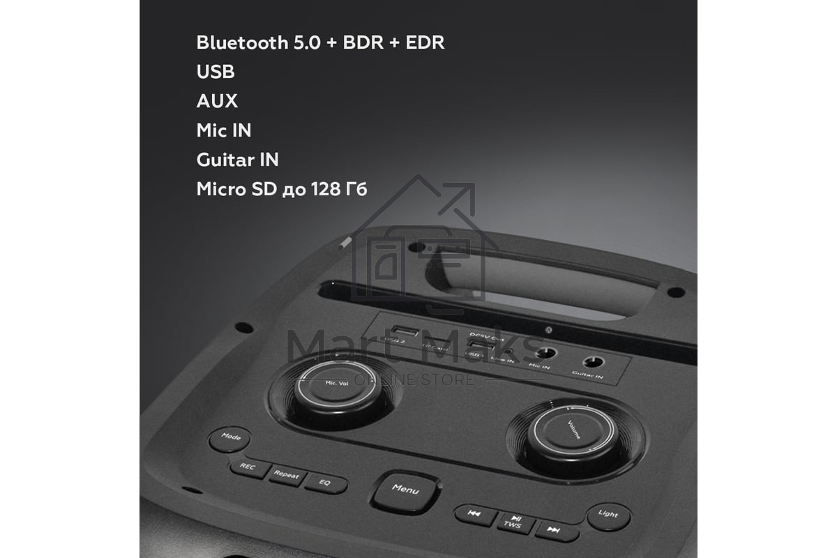 Портативная Bluetooth-колонка BQ PBS1010 черный 80 Вт