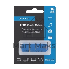Флешка USB Maxvi P3 (FD16GBUSB20C10P3 sky blue), 16GB, USB 2.0, R/W 12/5, небесно-голубой