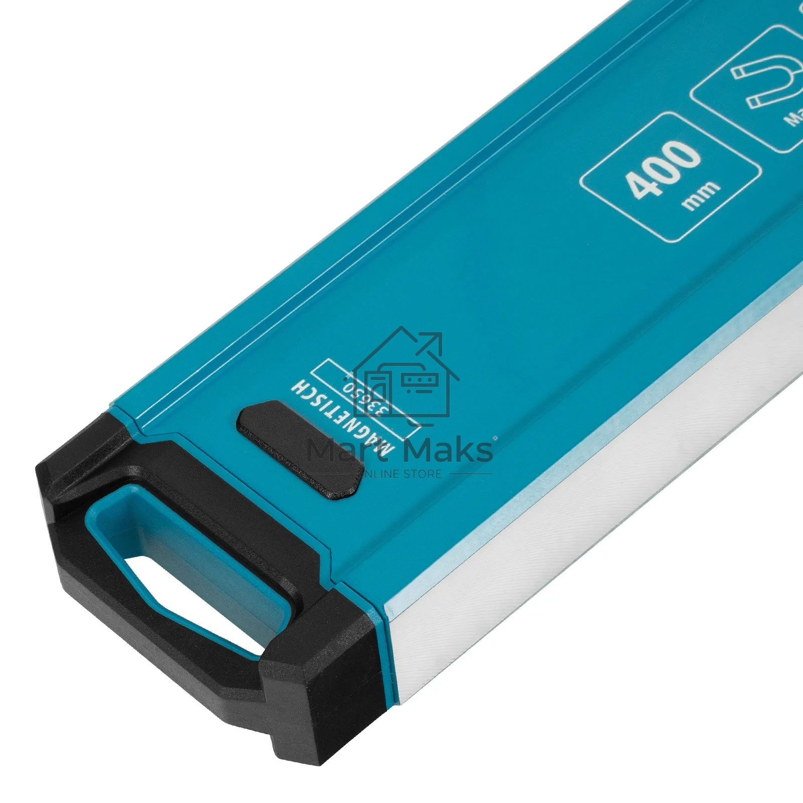 Уровень Gross 33650 алюминиевый, магнит., фрезерованный, 2 глазка, 0,5 мм/м, 400 мм