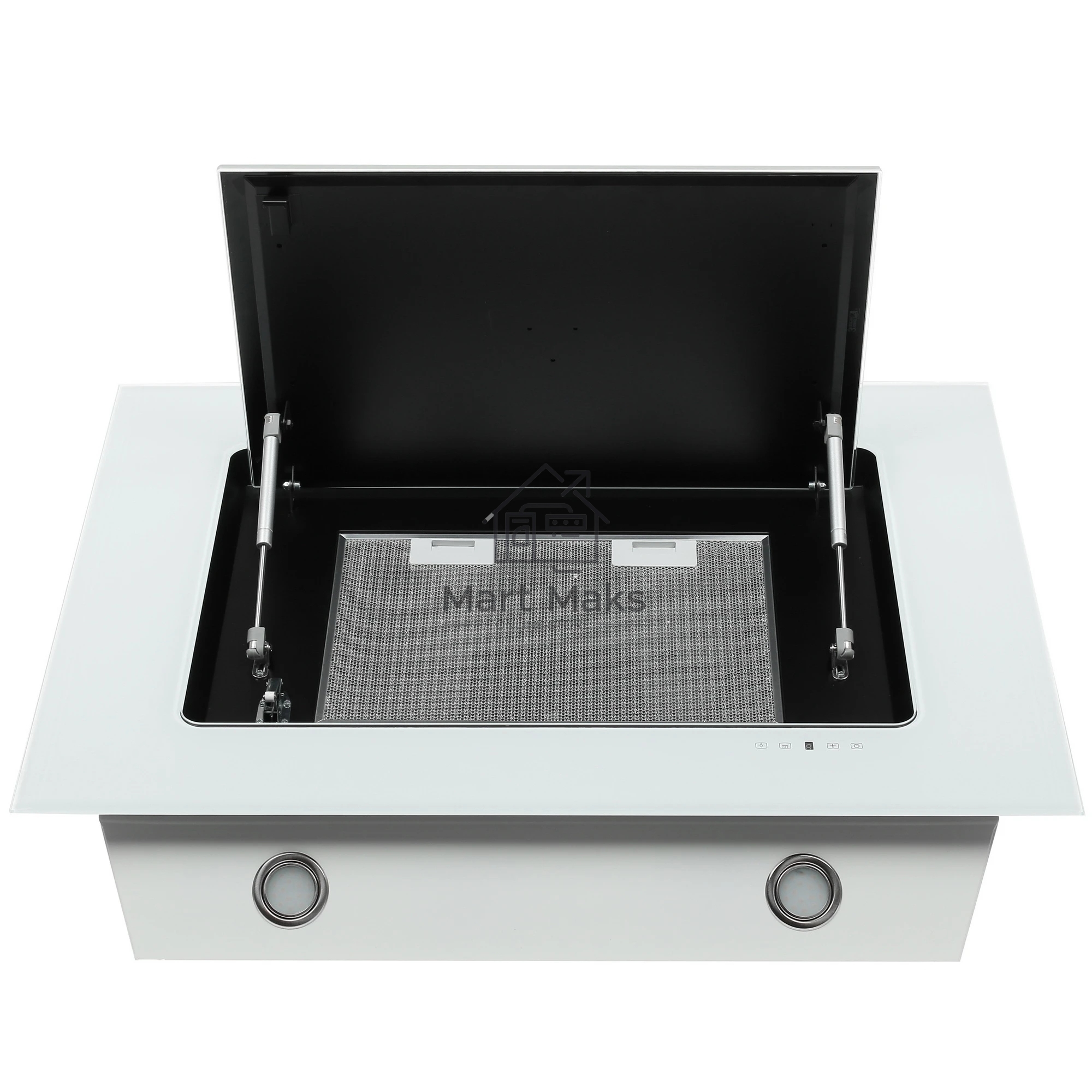 Вытяжка наклонная Elikor Оникс 90П-1000-Е4Д белый, 90 см, 1000 куб. м/ч, 59 дБ