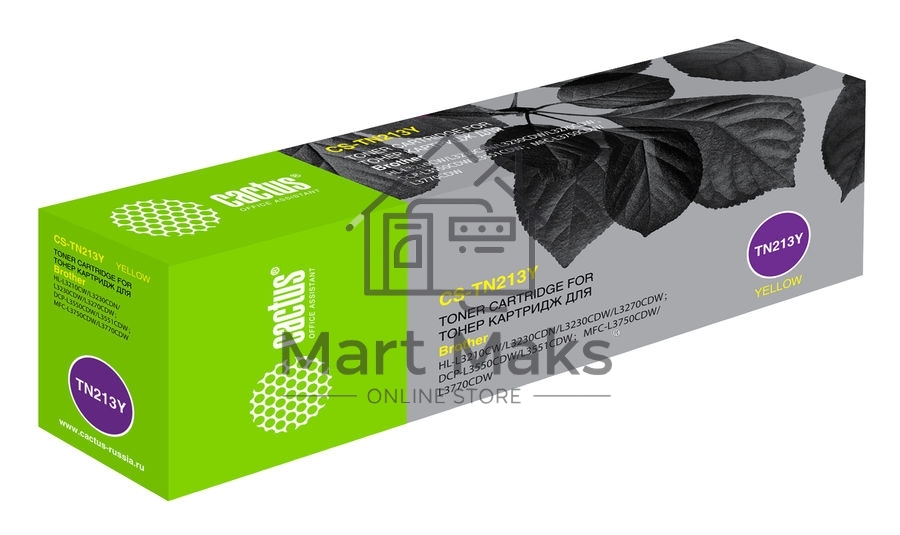 Картридж лазерный Cactus CS-TN213Y желтый (1300стр.) для Brother HL 3230/DCP3550/MFC3770