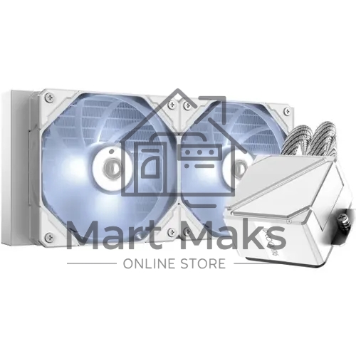 Комплект водяного охлаждения ID-COOLING DASHFLOW 240 BASIC WHITE белый 120мм алюминий+медь 1800rpm 35.2db 4-pin 260W