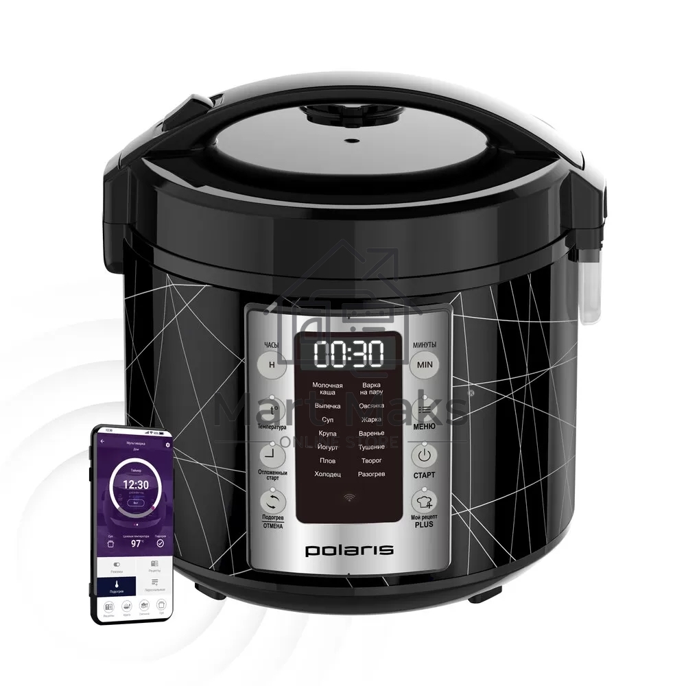 Мультиварка Polaris PMC 5020 Wi Fi IQ Home (Polaris), Черный