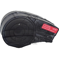 Картридж ленточный Cactus CS-M21-750595RD белый шрифт, красный фон (19.1 мм, 6.4 м) для Brady BMP21-PLUS, BMP21-LAB