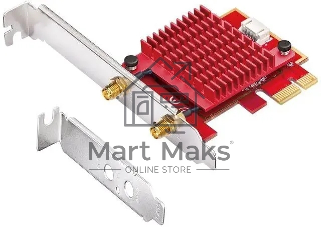 Сетевой адаптер Wi-Fi + Bluetooth Cudy WE3000S АХ5400 PCI Express (ант.внеш.съем) 2ант.