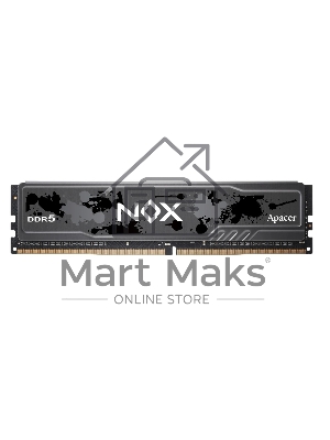 Оперативная память Apacer Nox, DDR5, 16Gb (1x16 Gb), 6000 MHz, CL40, DIMM, радиатор, черный