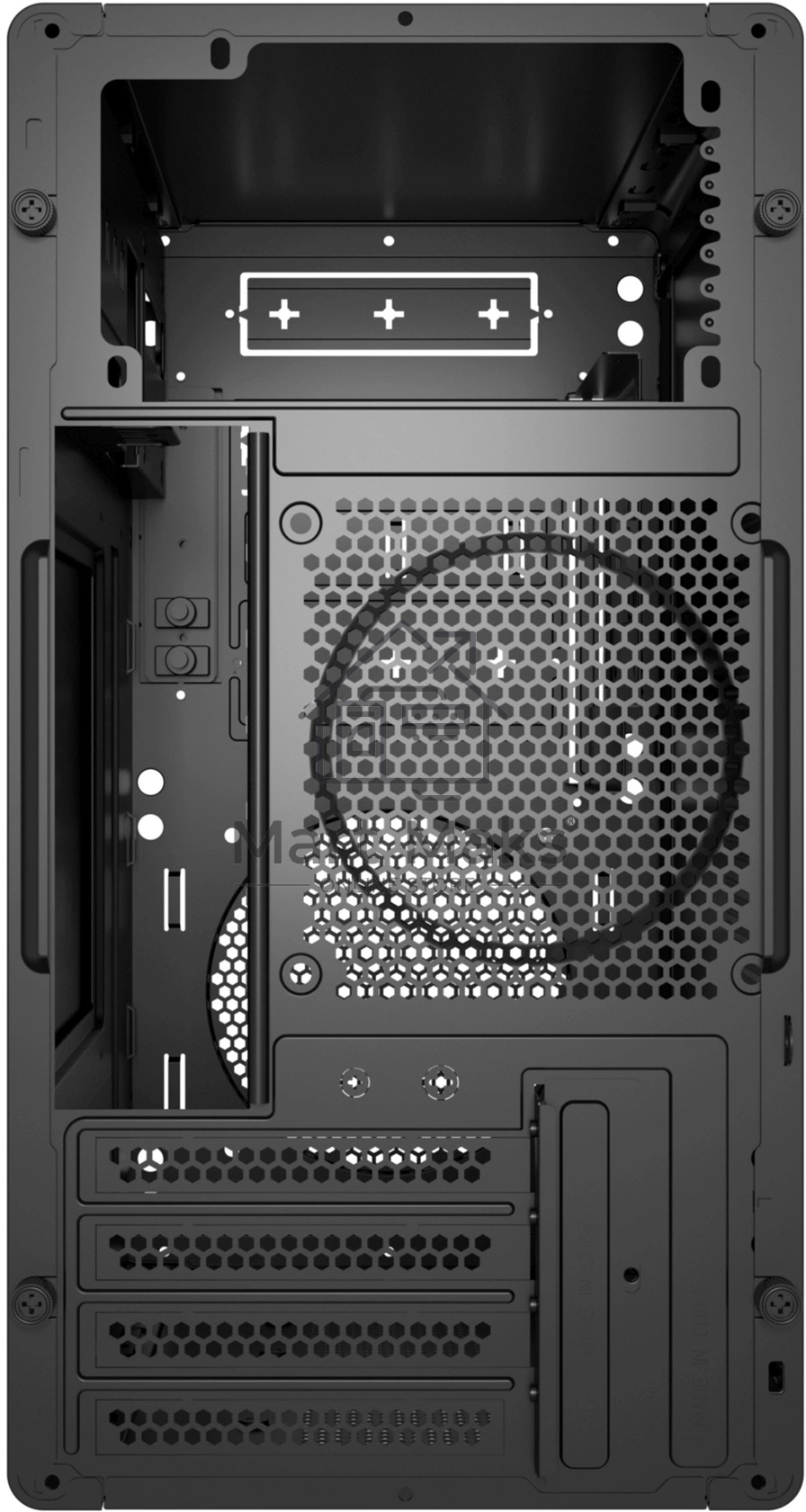 Компьютерный корпус Digma DCC-MN304 черный без БП mATX 2x120mm 2xUSB2.0 1xUSB3.0 audio